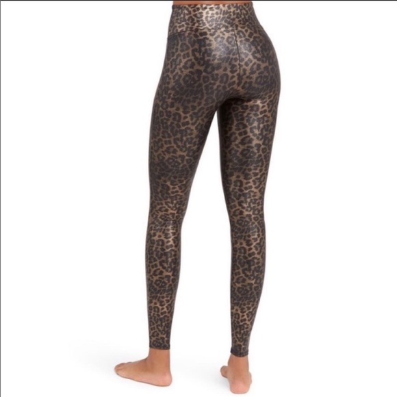 Spanx Faux Leather Leopard Leggings - Picture 6 of 8